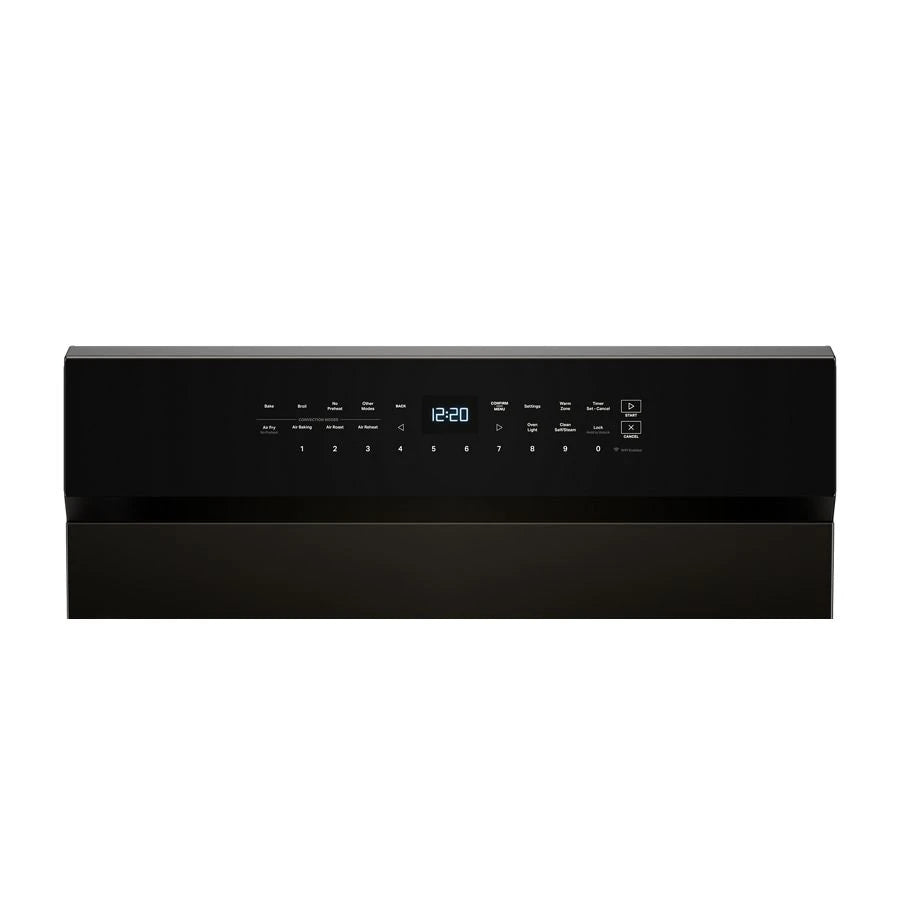 30-inch Electric Smart Range with Air Cooking Technology, No Preheat Air Fry, High Speed Preheat Oven, WipeClean™ Coating, and Steam/Self Clean - (WFES7530RV)