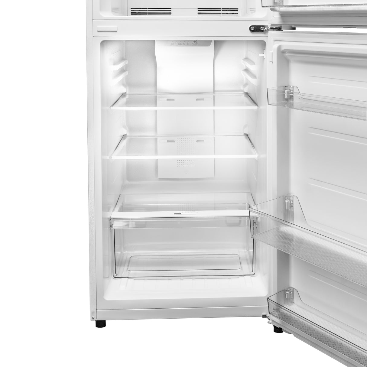 Woods WFF100W fridge shelving detail