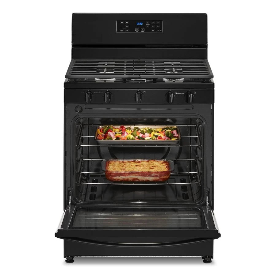 5.1 Cu. Ft. Freestanding Gas Range with Edge to Edge Cooktop - (WFG505M0MB) - WHIRLPOOL