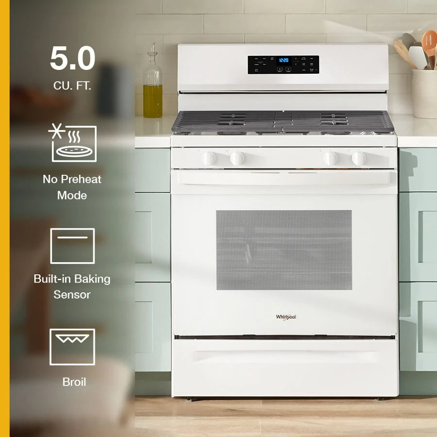30-inch Self Clean Gas Range with No Preheat Mode - (WFGS3530RW)