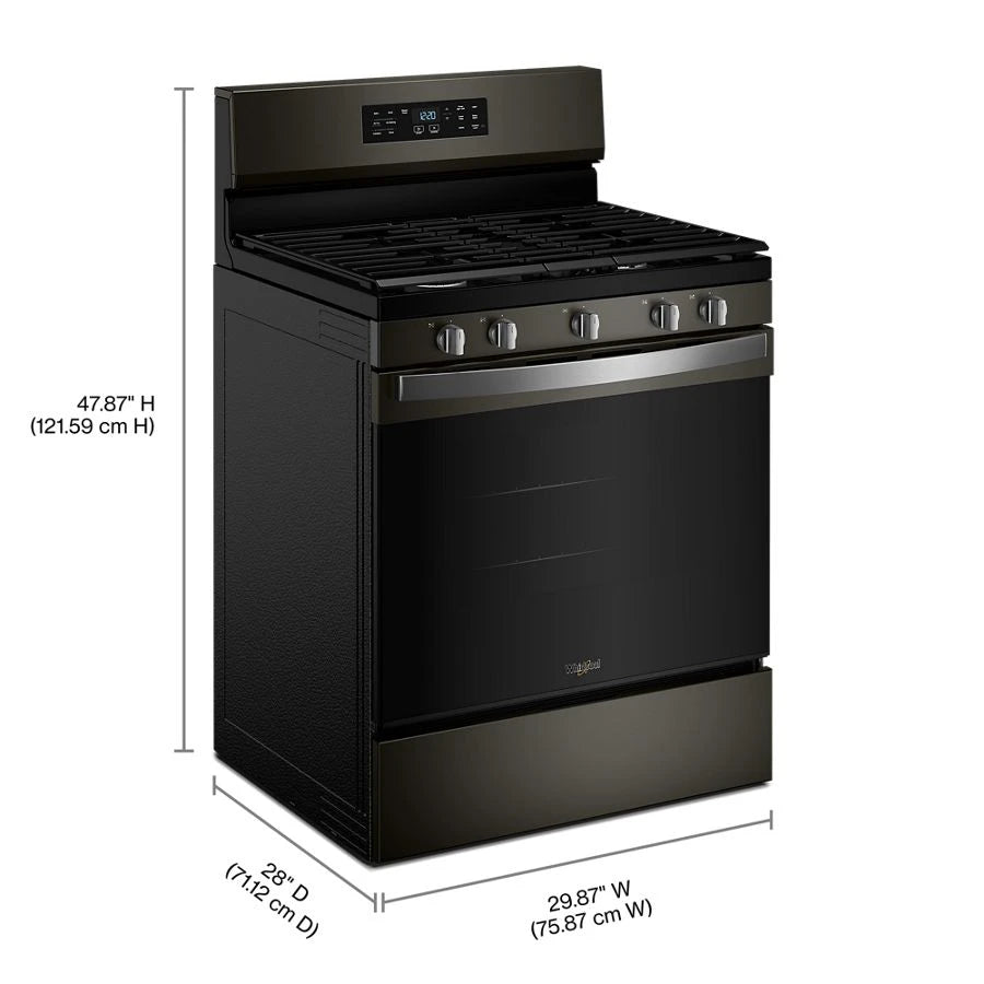 30-inch Gas Range with Air Cooking Technology and Steam Clean - (WFGS4530SV)