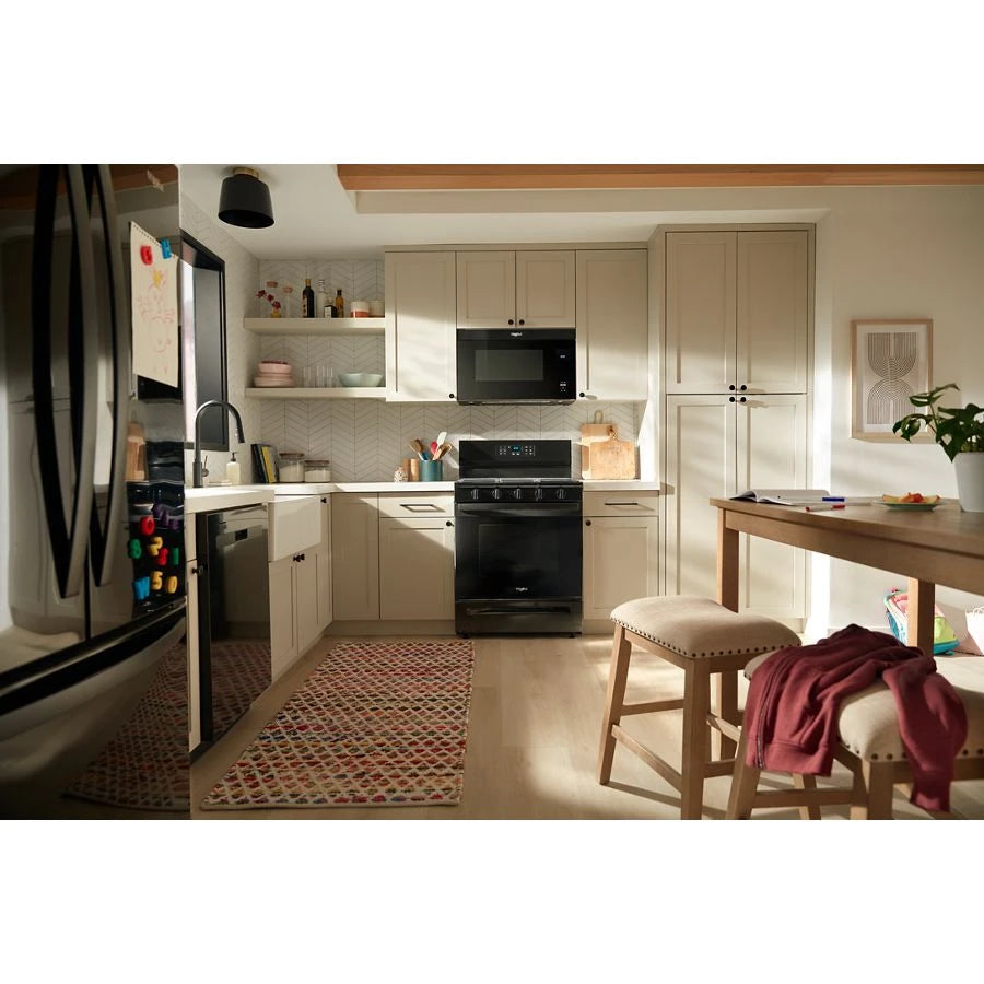 30-inch Gas Range with Air Cooking Technology, No Preheat Air Fry and Air Baking and Self Clean - (WFGS5030RB)