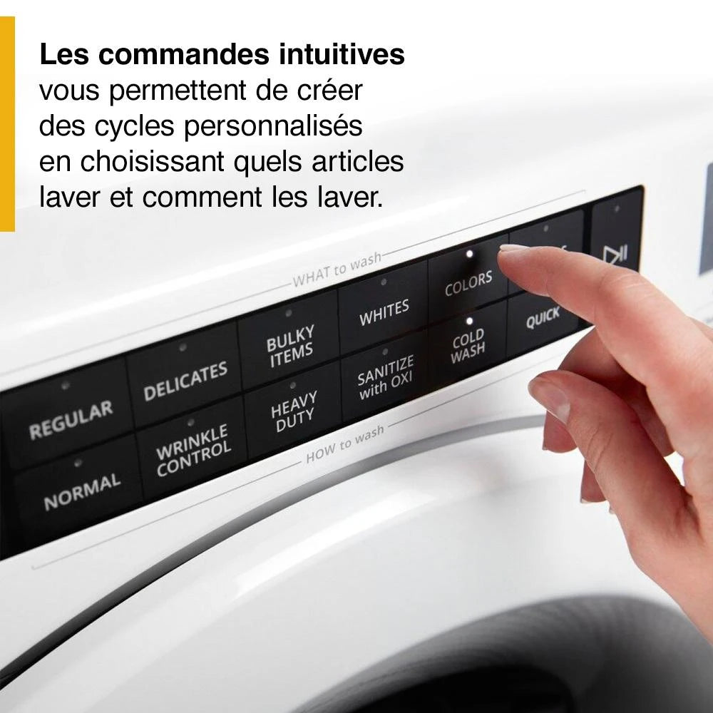 4.3 cu. ft. Closet-Depth Front Load Washer with Intuitive Controls - (WFW560CHW) - WHIRLPOOL