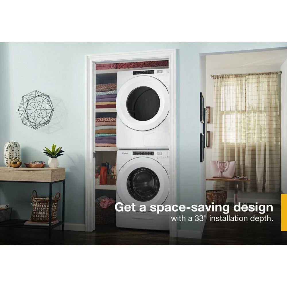 4.3 cu. ft. Closet-Depth Front Load Washer with Intuitive Controls - (WFW560CHW) - WHIRLPOOL