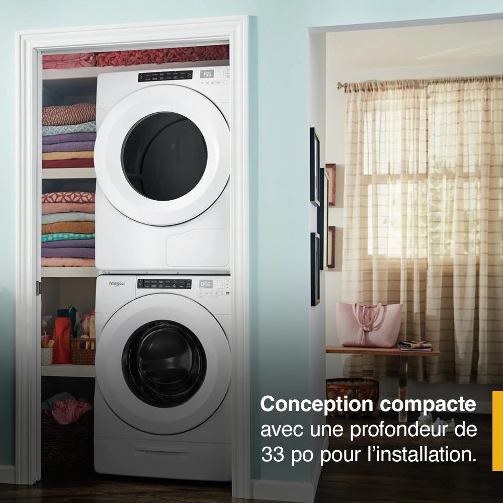 4.3 cu. ft. Closet-Depth Front Load Washer with Intuitive Controls - (WFW560CHW) - WHIRLPOOL