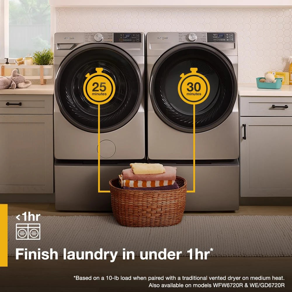 4.5 cu. ft. Smart Front Load ENERGY STAR® Washer with FreshFlow™ Vent System - (WFW5720RR)