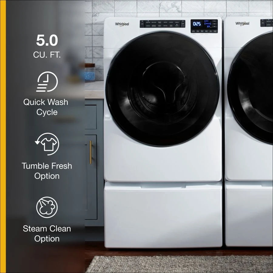5.0 Cu. Ft. Front Load Washer with Quick Wash Cycle - (WFW6605MW) - WHIRLPOOL