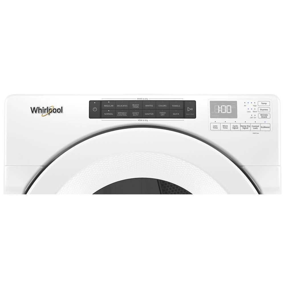 7.4 cu. ft. Front Load Gas Dryer with Intuitive Touch Controls - (WGD5620HW) - WHIRLPOOL