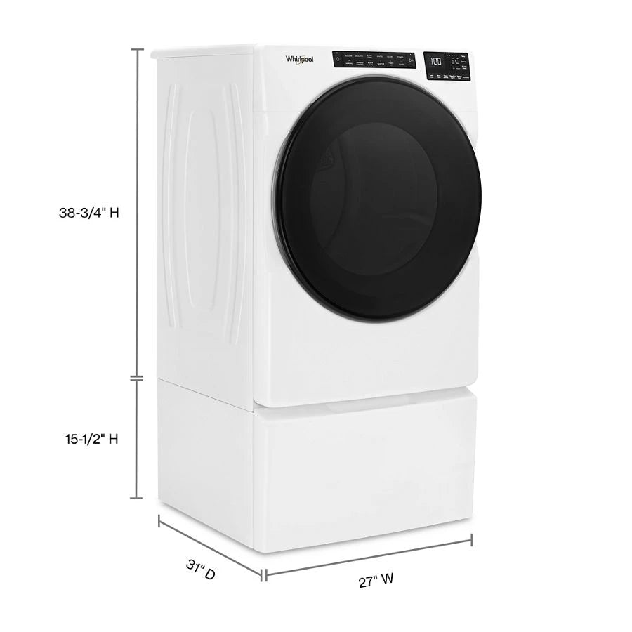 7.4 Cu. Ft. Gas Wrinkle Shield Dryer with Steam - (WGD6605MW) - WHIRLPOOL
