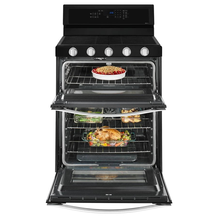 6.0 Cu. Ft. Gas Double Oven Range with EZ-2-Lift??? Hinged Grates - (WGG745S0FE)