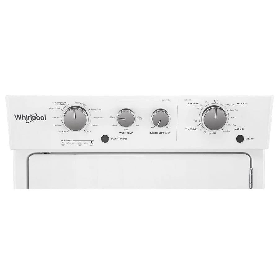 3.5 cu.ft Gas Stacked Laundry Center 9 Wash cycles and AutoDry??? - (WGT4027HW)