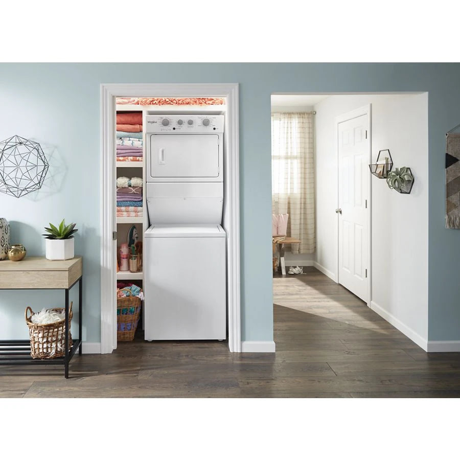 3.5 cu.ft Gas Stacked Laundry Center 9 Wash cycles and AutoDry??? - (WGT4027HW)
