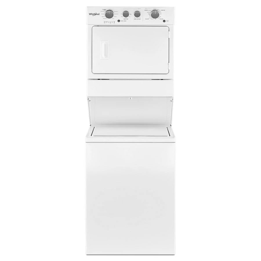 3.5 cu.ft Long Vent Gas Stacked Laundry Center 9 Wash cycles and Wrinkle Shield??? - (WGTLV27HW)