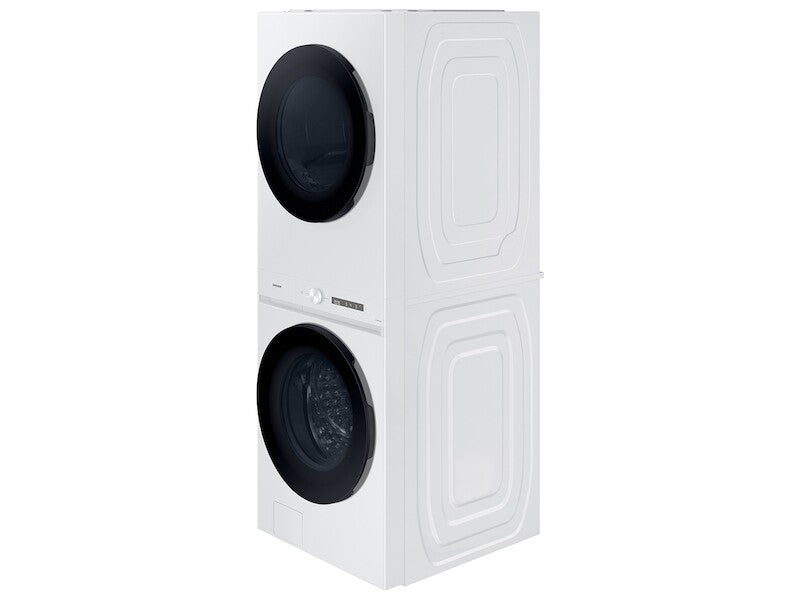 Bespoke 4.6 cu. ft. AI Laundry Hub™ Large Capacity Single Unit Washer with Steam Wash and 7.6 cu. ft. Gas Dryer in White - (WH46DBH100GWA3)