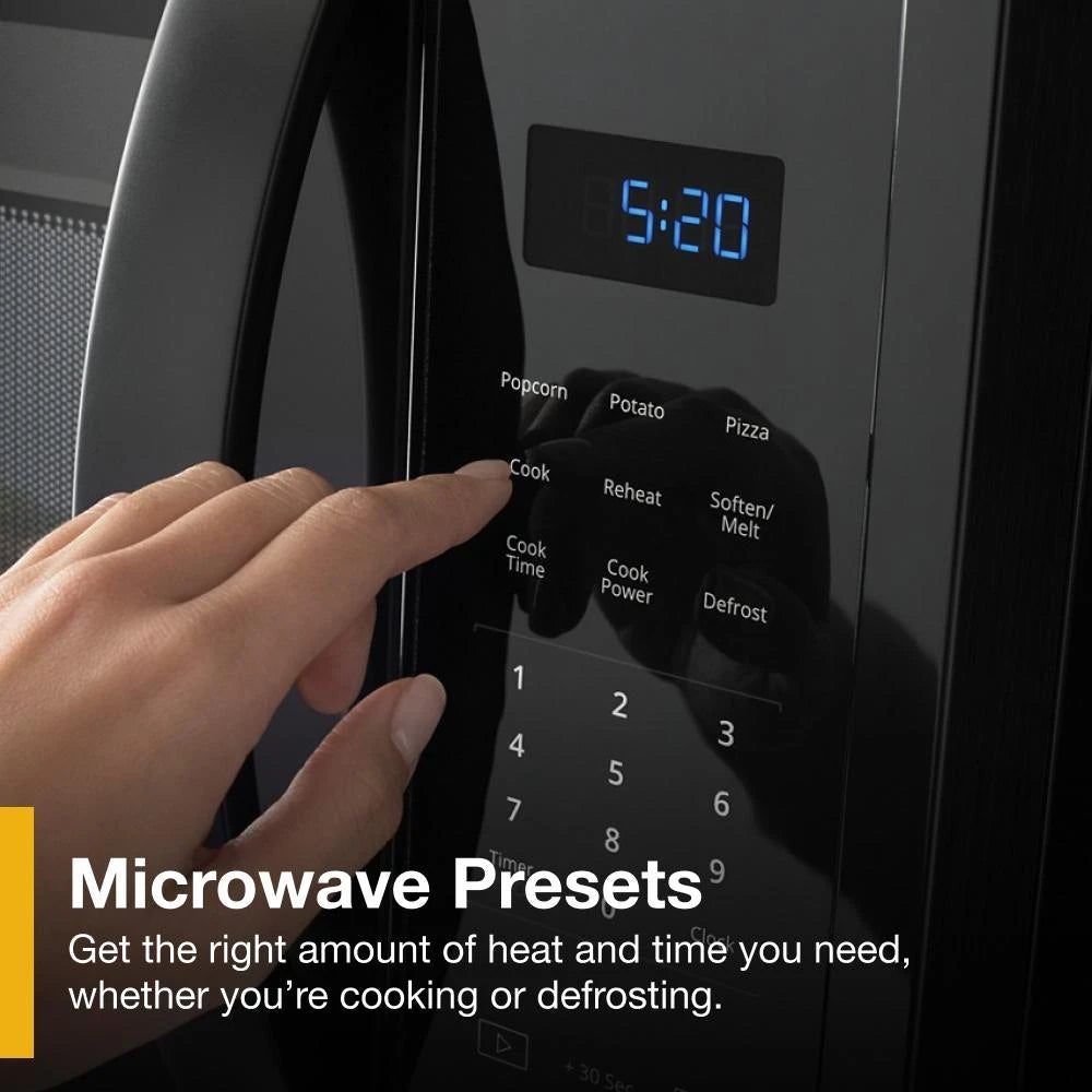 1.7 cu. ft. Microwave Hood Combination with Electronic Touch Controls - (WMH31017HB) - WHIRLPOOL