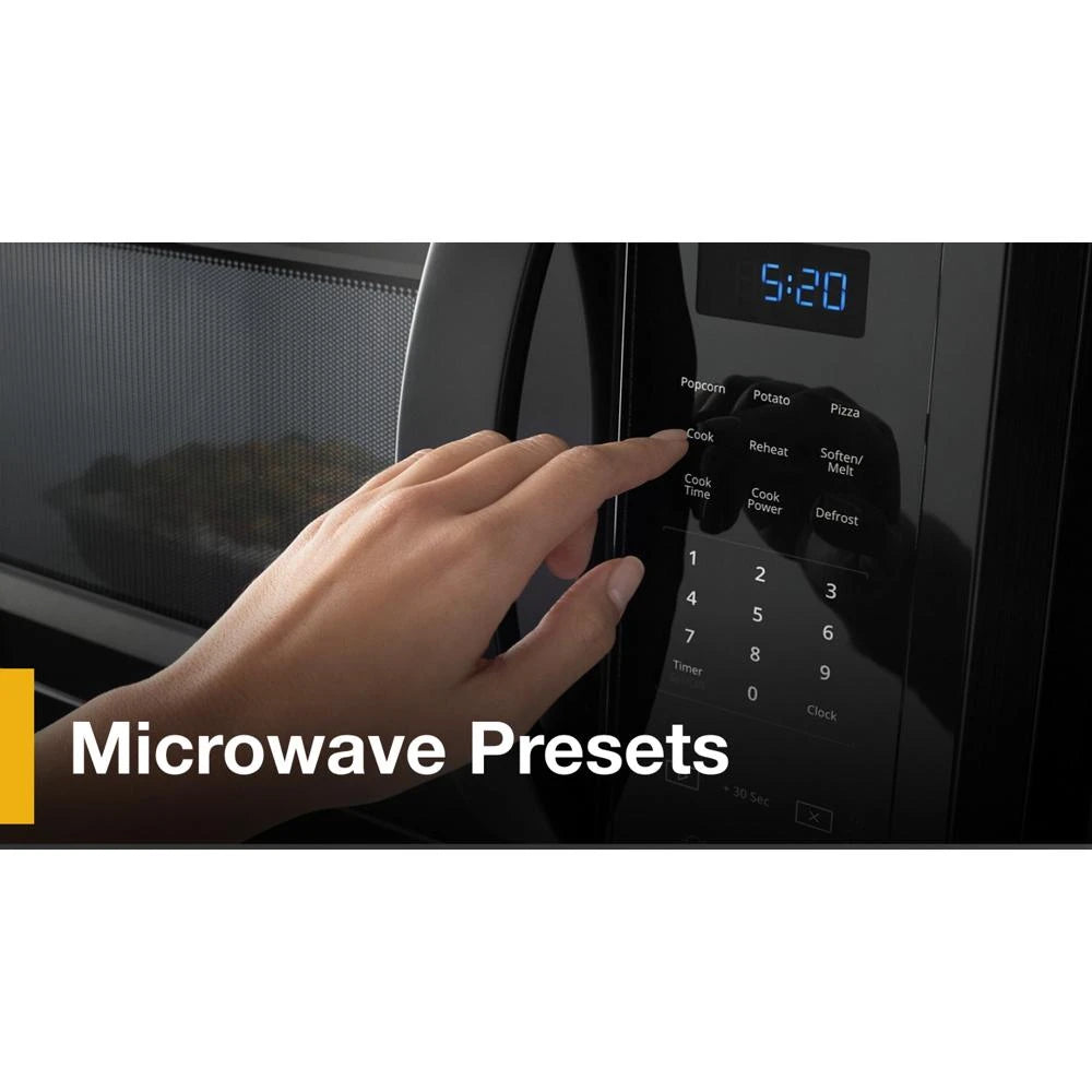 1.7 cu. ft. Microwave Hood Combination with Electronic Touch Controls - (WMH31017HB) - WHIRLPOOL