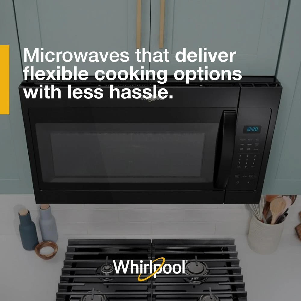 1.7 cu. ft. Microwave Hood Combination with Electronic Touch Controls - (WMH31017HB) - WHIRLPOOL