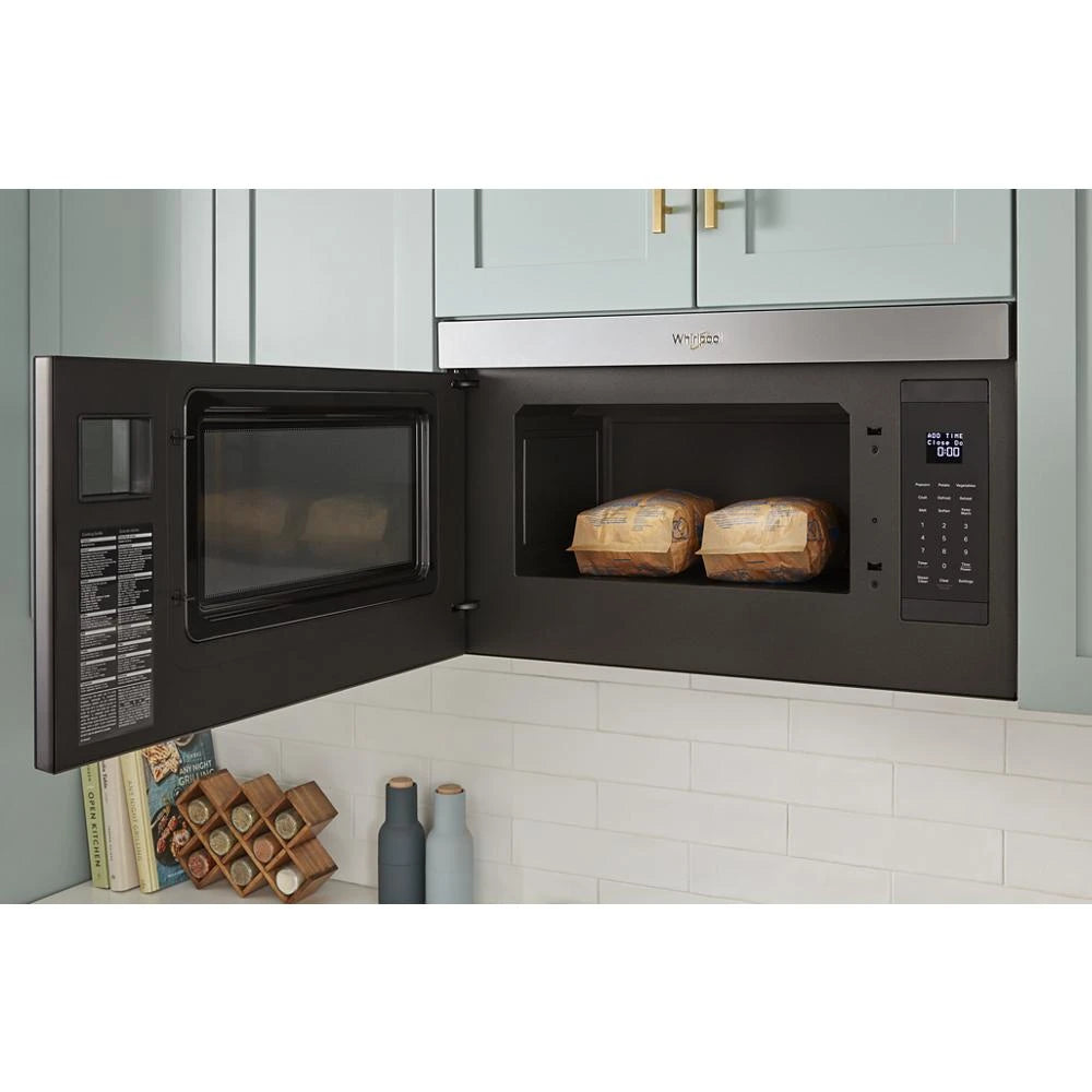 1.1 Cu. Ft. Flush Mount Microwave with Turntable-Free Design - (WMMF5930PB) - WHIRLPOOL