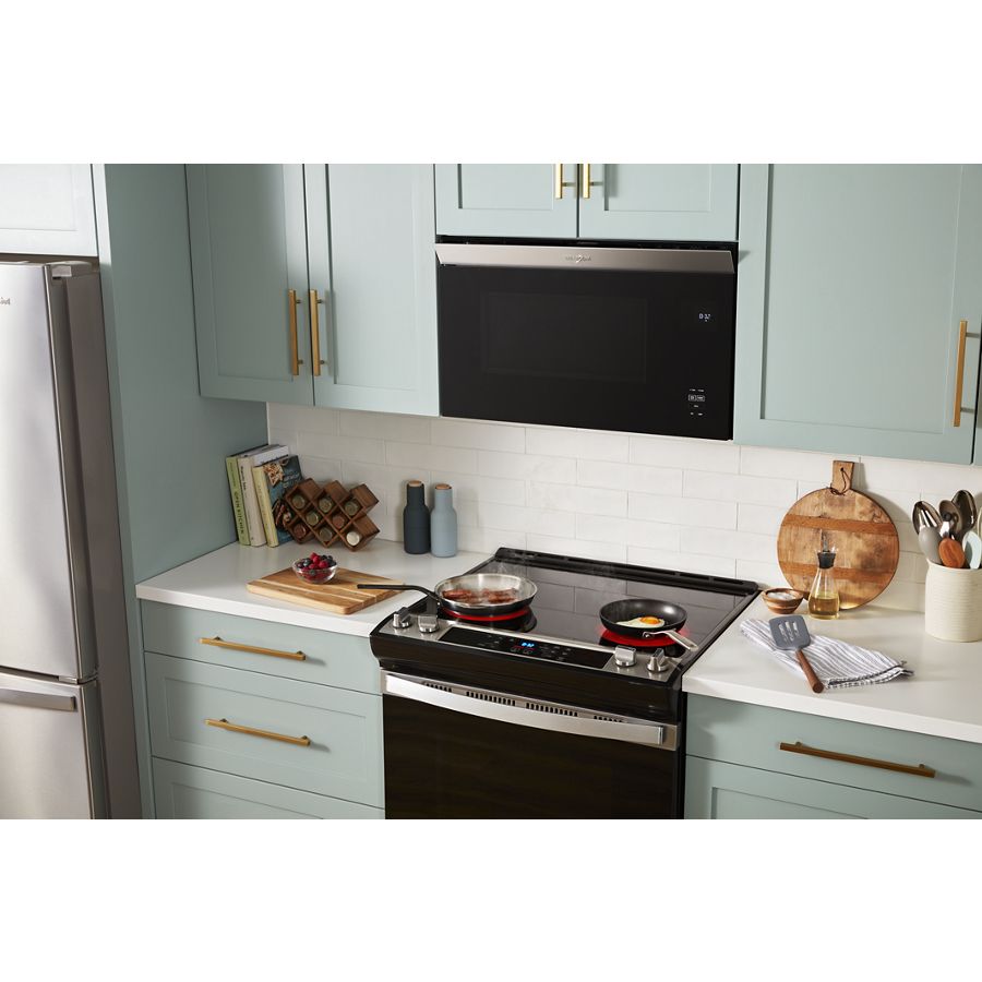 1.1 Cu. Ft. Flush Mount Microwave with Turntable-Free Design - (WMMF5930PW) - WHIRLPOOL