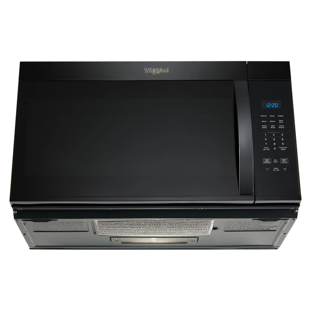 WMMS3130RB- Whirlpool 1.7 cu. ft. Over-the-Range Microwave Oven with 1,000 Watts, 2-Speed 300 CFM Venting System, Black - (WMMS3130RB )