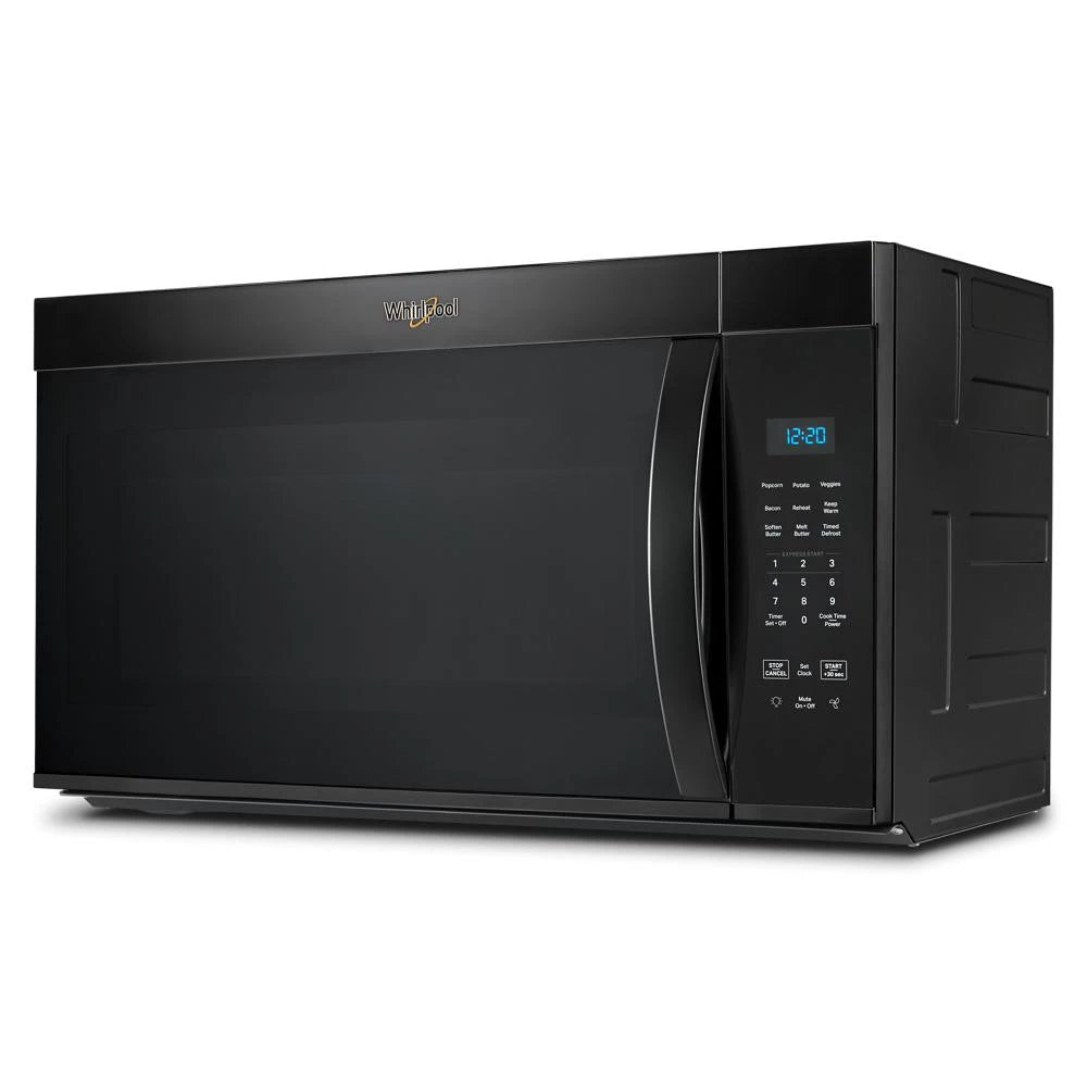 WMMS3130RB- Whirlpool 1.7 cu. ft. Over-the-Range Microwave Oven with 1,000 Watts, 2-Speed 300 CFM Venting System, Black - (WMMS3130RB )
