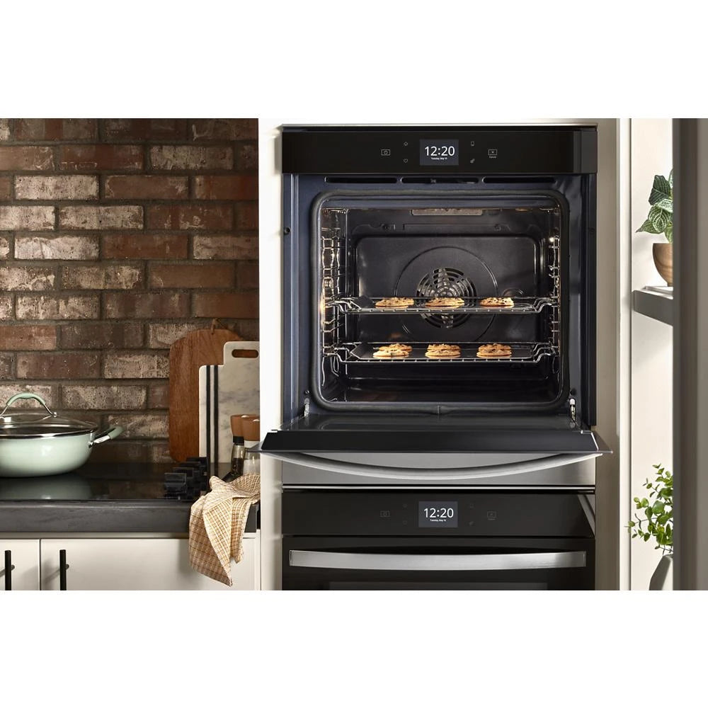 5.8 Cu. Ft. 24 Inch Double Wall Oven with Convection - (WOD52ES4MB)