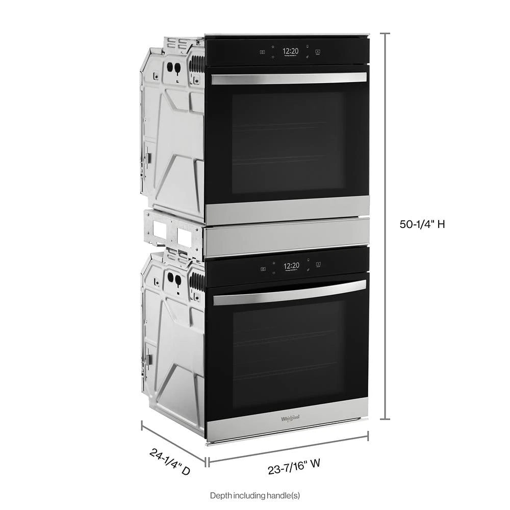 5.8 Cu. Ft. 24 Inch Double Wall Oven with Convection - (WOD52ES4MZ) - WHIRLPOOL