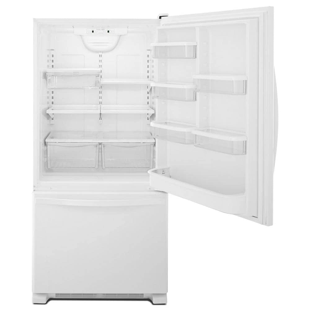 30-inches wide Bottom-Freezer Refrigerator with SpillGuard??? Glass Shelves - 18.7 cu. ft. - (WRB329DMBW) - WHIRLPOOL