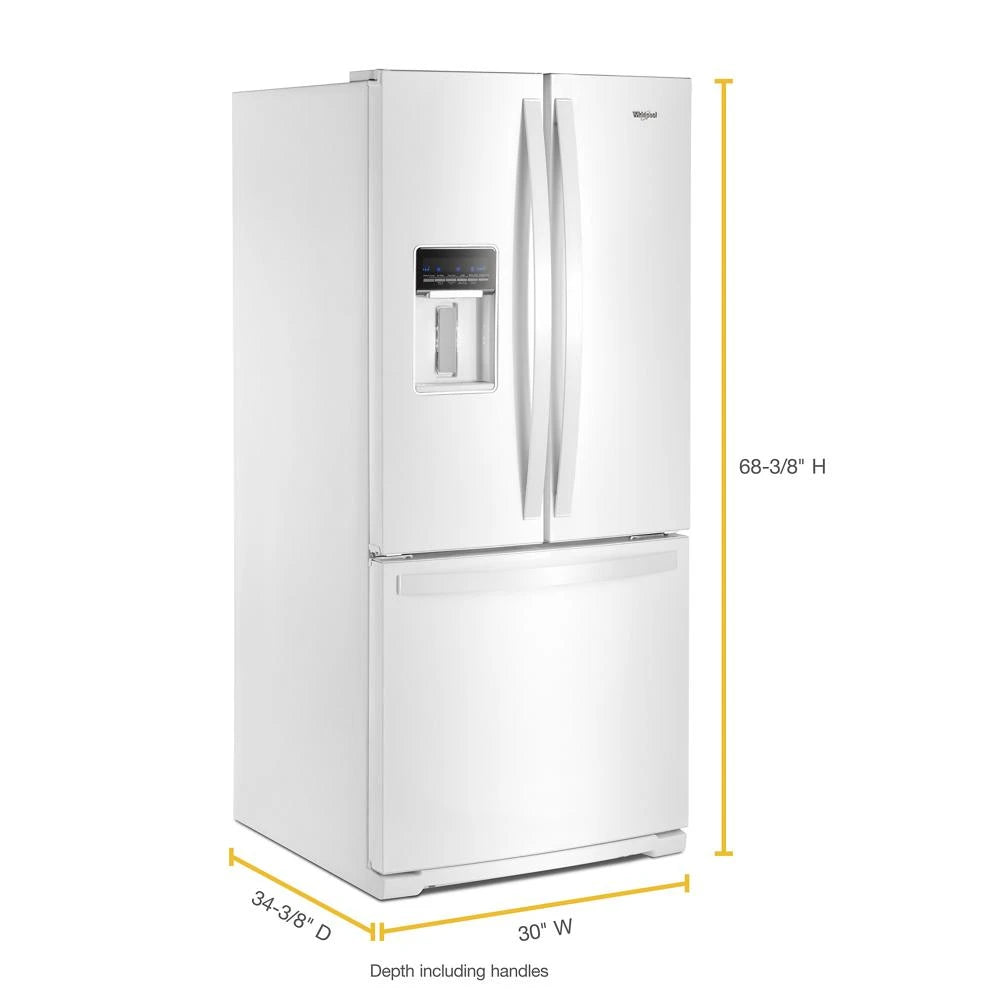 30-inch Wide French Door Refrigerator - 20 cu. ft. - (WRF560SEHW)