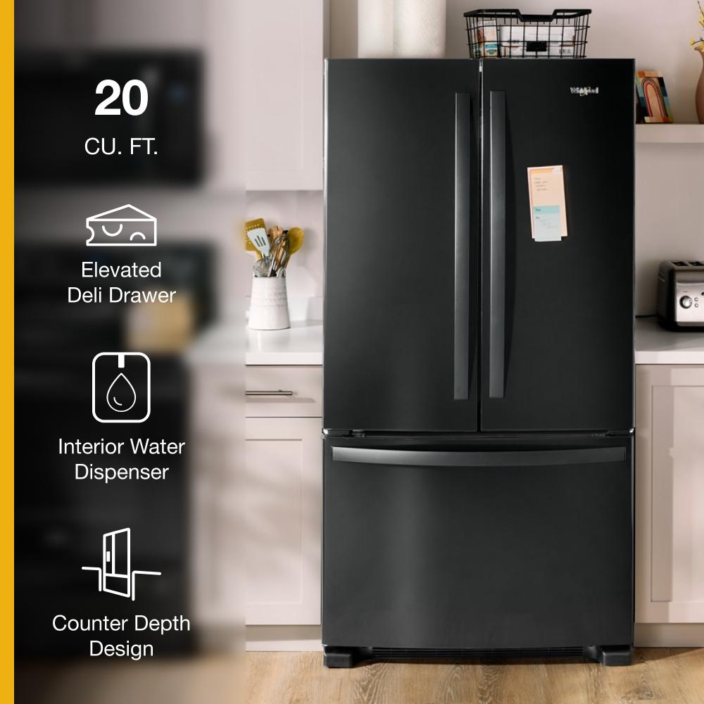 36-Inch Wide Counter-Depth French Door Bottom Mount Refrigerator - 20 cu. ft. - (WRFC2036RB)