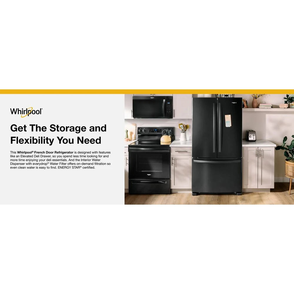 36-Inch Wide Counter-Depth French Door Bottom Mount Refrigerator - 20 cu. ft. - (WRFC2036RB)