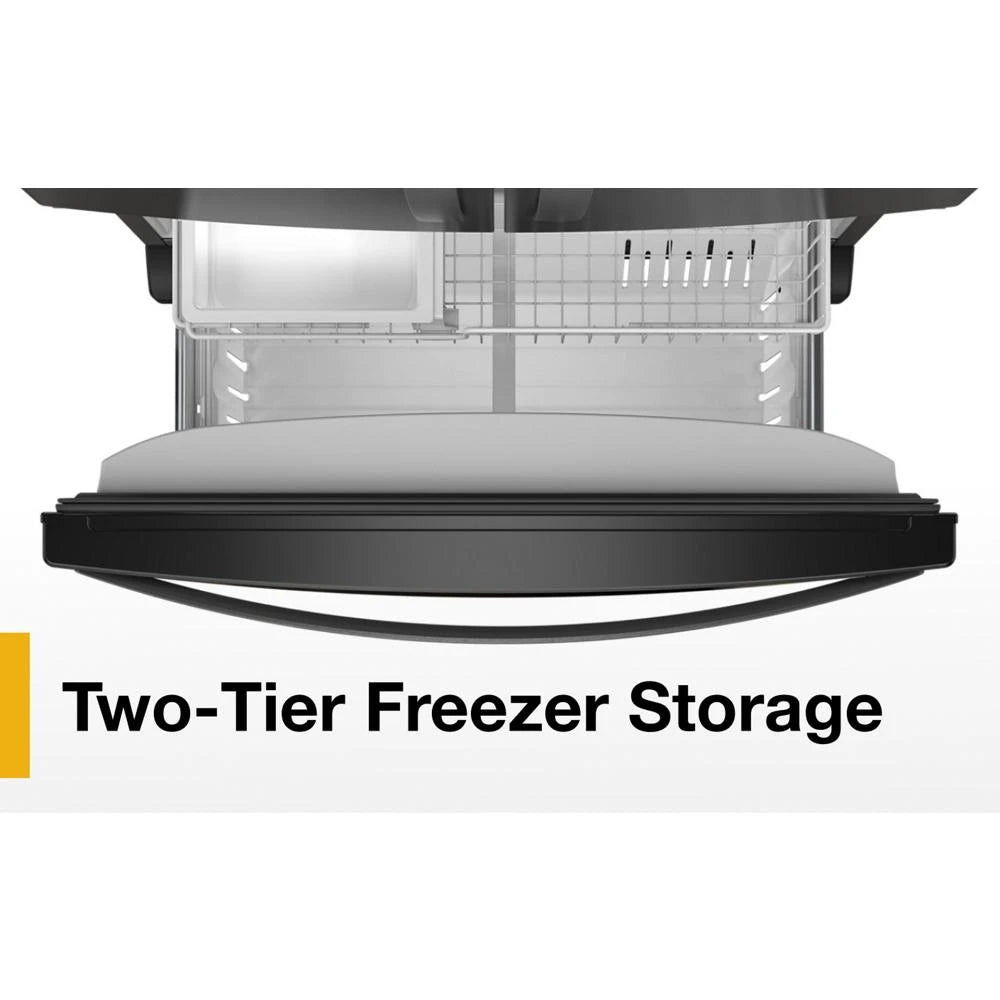 36-Inch Wide Counter-Depth French Door Bottom Mount Refrigerator - 20 cu. ft. - (WRFC2036RB)