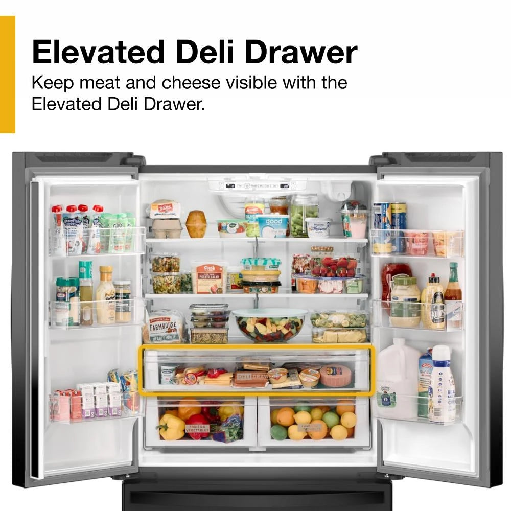 36-Inch Wide Counter-Depth French Door Bottom Mount Refrigerator - 20 cu. ft. - (WRFC2036RB)