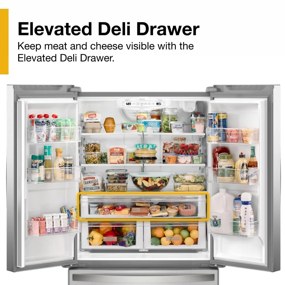 36-Inch Wide Counter-Depth French Door Bottom Mount Refrigerator - 20 cu. ft. - (WRFC2036RZ)