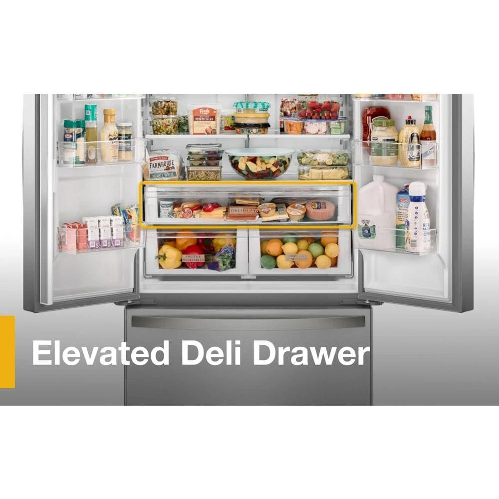 36-Inch Wide Counter-Depth French Door Bottom Mount Refrigerator - 20 cu. ft. - (WRFC2036RZ)