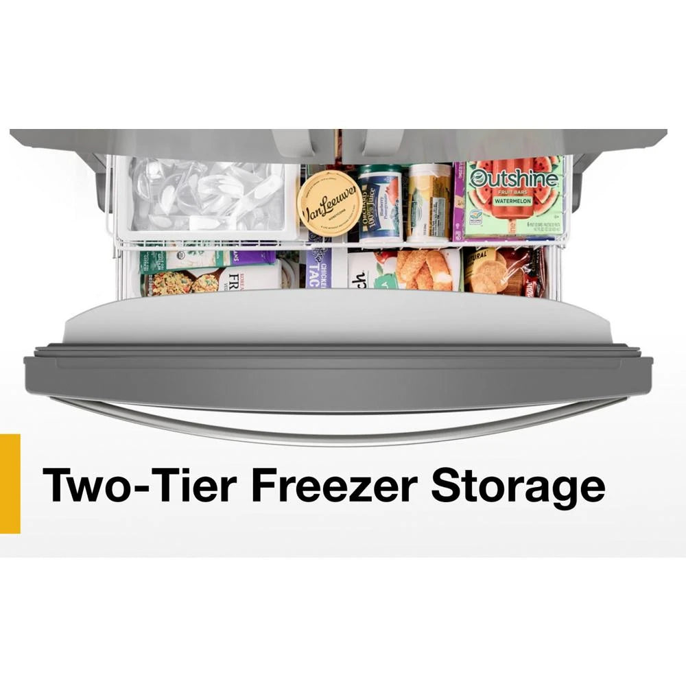 36-Inch Wide Counter-Depth French Door Bottom Mount Refrigerator - 20 cu. ft. - (WRFC2036RZ)