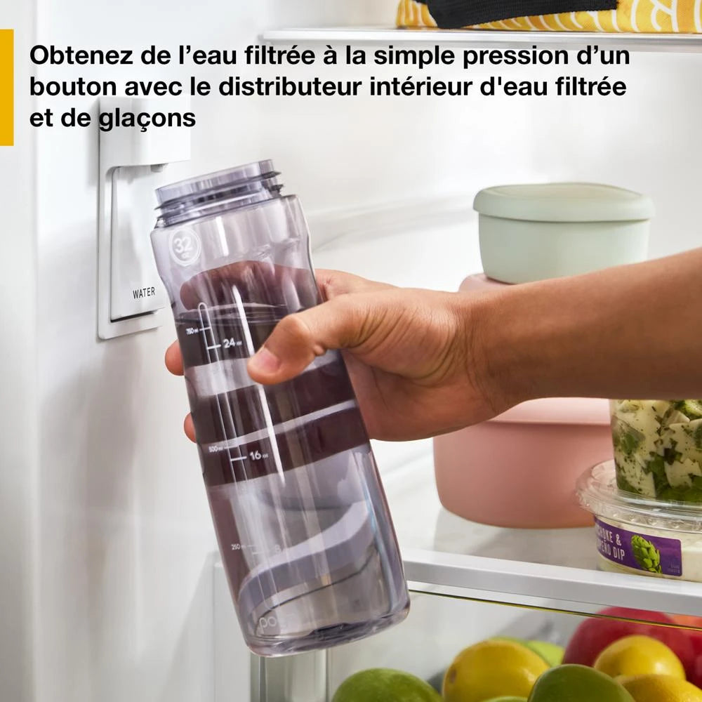 36-Inch French Door Refrigerator with Interior Water Dispenser - 31 cu. ft. - (WRFF3336SB)