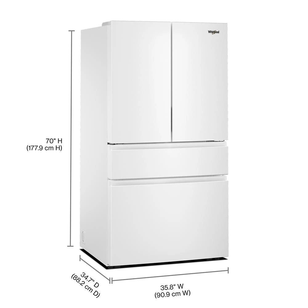 Whirlpool® 30 Cu. Ft. Family-Sized Capacity French Door Refrigerator with Flexible Temperature Drawer - (WRMF3336SW)