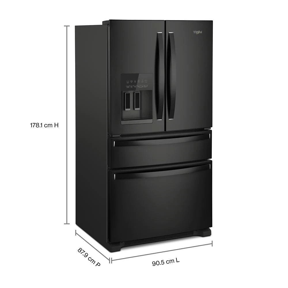 36-Inch Wide French Door Bottom Mount Refrigerator - 25 cu. ft. - (WRMF3636RB)