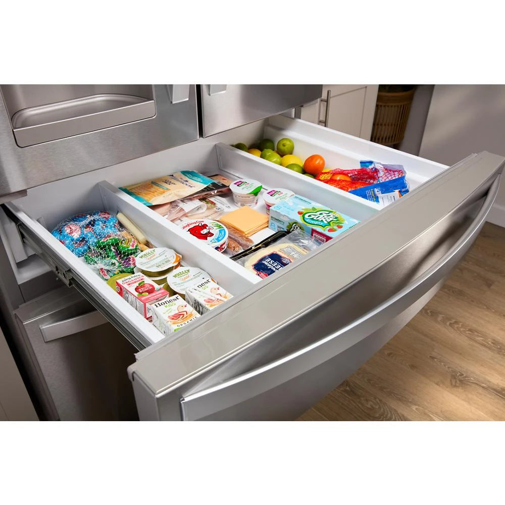 36-Inch Wide French Door Bottom Mount Refrigerator - 25 cu. ft. - (WRMF3636RV)