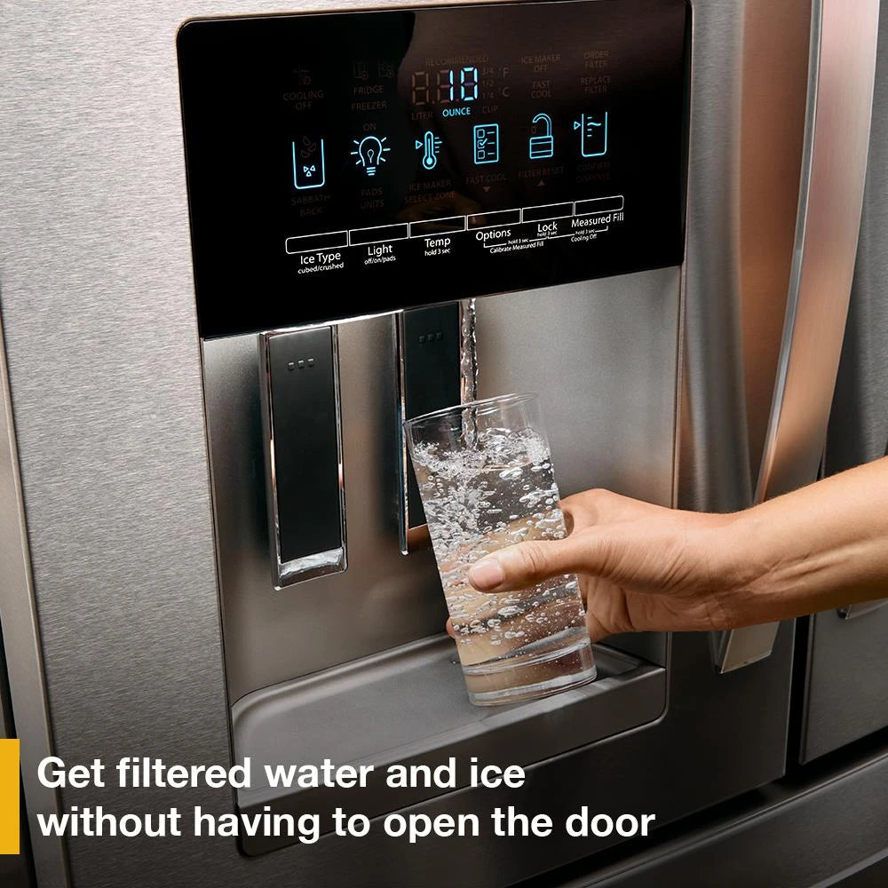 36-Inch Wide French Door Bottom Mount Refrigerator - 25 cu. ft. - (WRMF3636RV)
