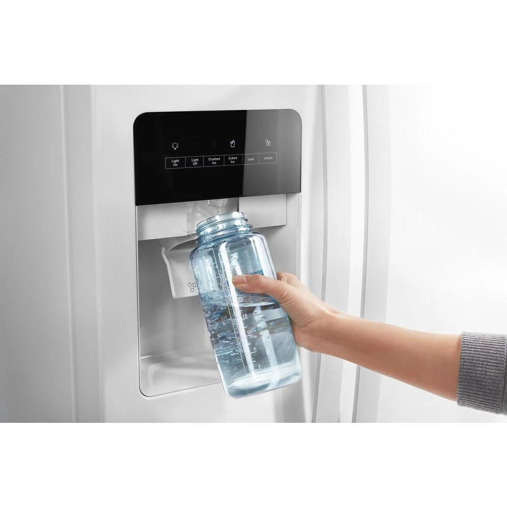 36-inch Wide Side-by-Side Refrigerator - 24 cu. ft. - (WRS315SDHW) - WHIRLPOOL