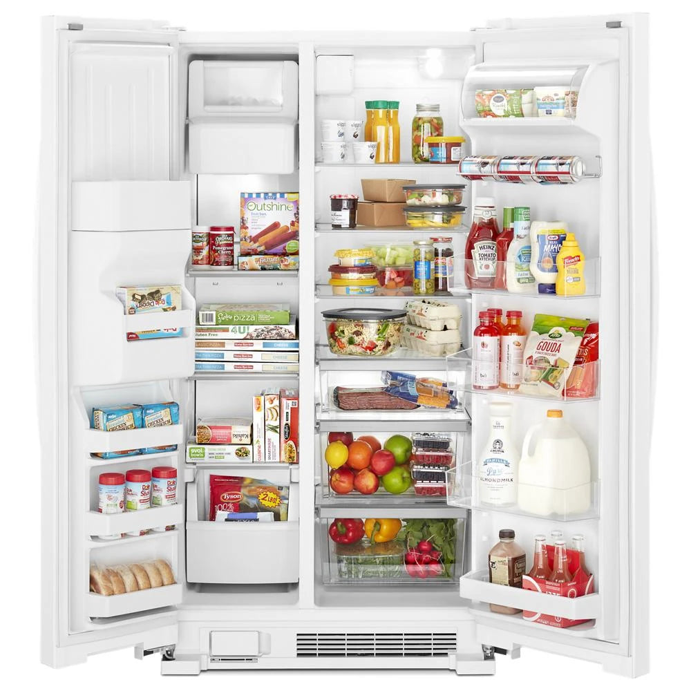 36-inch Wide Side-by-Side Refrigerator - 25 cu. ft. - (WRS325SDHW)