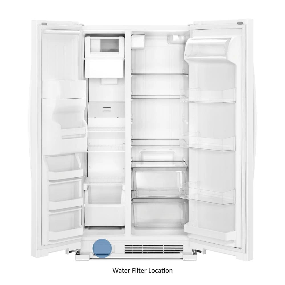 36-inch Wide Side-by-Side Refrigerator - 25 cu. ft. - (WRS335SDHW) - WHIRLPOOL