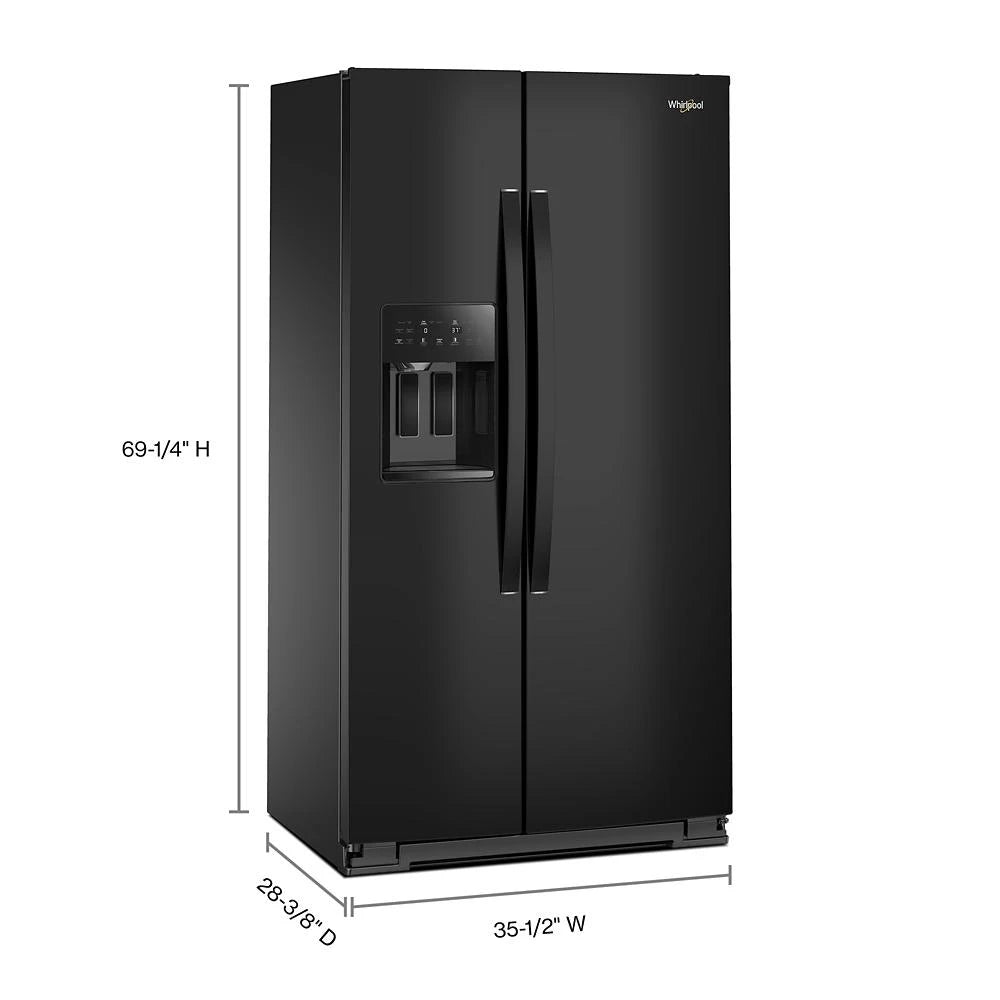WRSC5536RB- Whirlpool 36 Inch Counter-Depth Side-by-Side Refrigerator with 21 cu. ft. Capacity - (WRSC5536RB)
