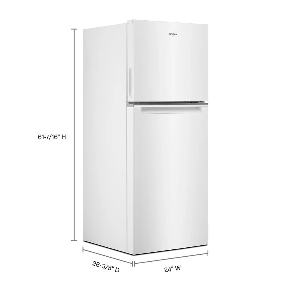 24-inch Wide Small Space Top-Freezer Refrigerator - 11.6 cu. ft. - (WRT112CZJW) - WHIRLPOOL