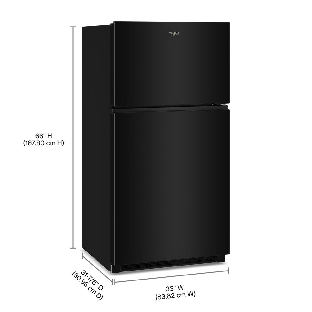 32.8-inch Wide Top Freezer Refrigerator with Total Coverage Cooling- 21.3 Cu. Ft. - (WRTX3021TB) -