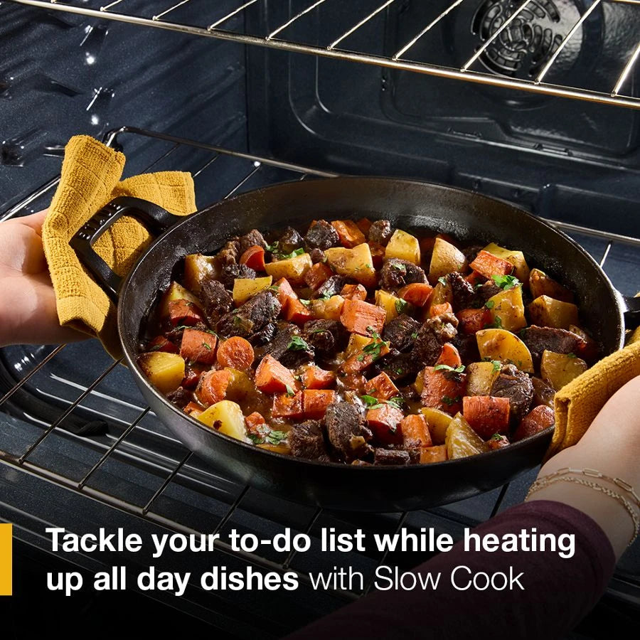 30-inch Electric Range with No Preheat and Slow Cook Modes - (WSES3130SS)