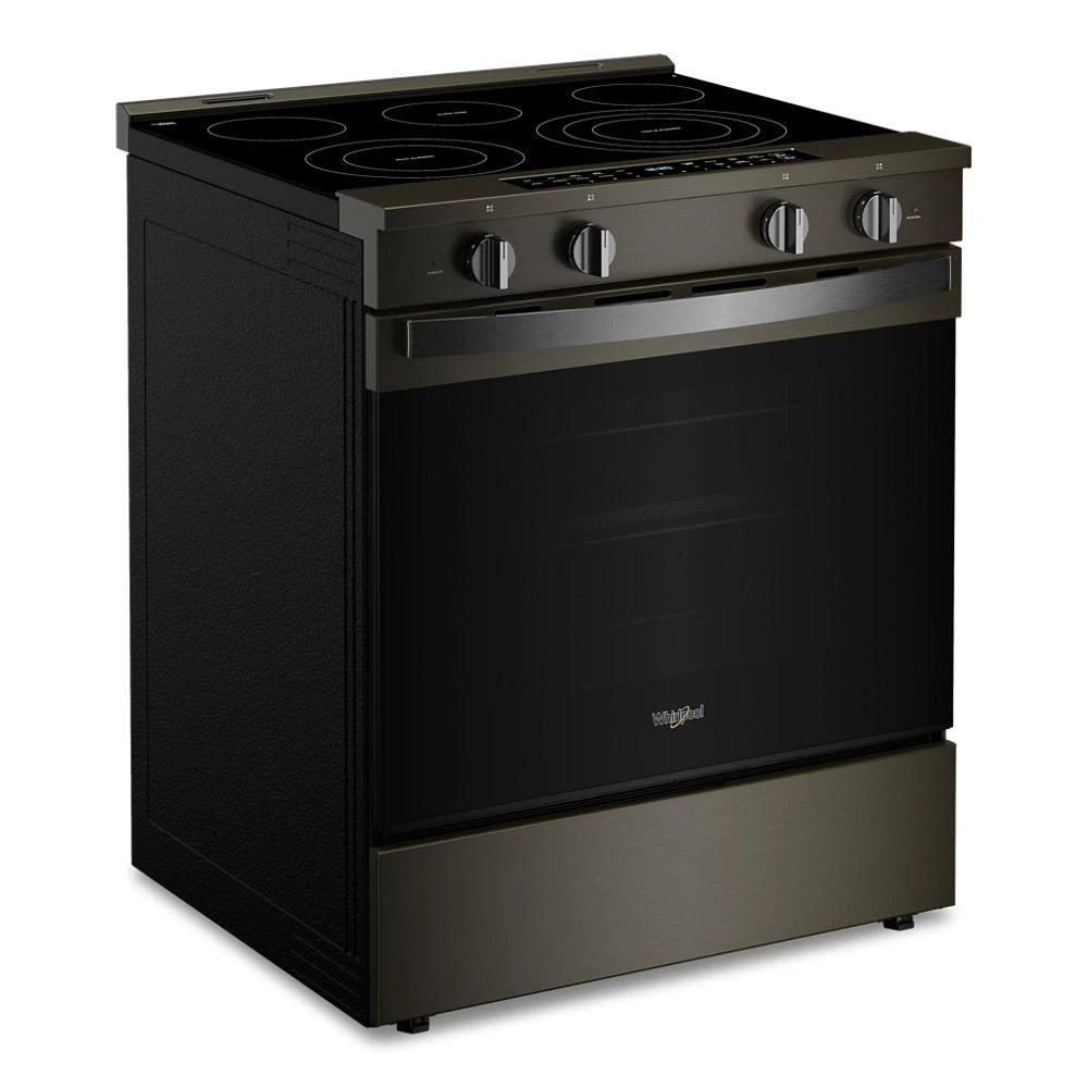 30-inch Smart Slide in Electric Range with Air Cooking Technology, No Preheat Air Fry, WipeClean™ Coating, Steam/Self Clean and High Speed Preheat - (WSES7530RV)