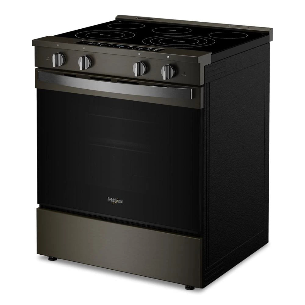 30-inch Smart Slide in Electric Range with Air Cooking Technology, No Preheat Air Fry, WipeClean™ Coating, Steam/Self Clean and High Speed Preheat - (WSES7530RV)